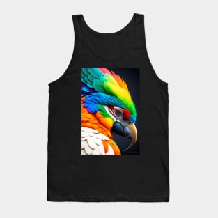 TechnoWings: The Futuristic Peacock Makwana-0008 Tank Top